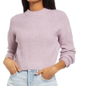 Lulus lilac crop sweater